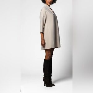 NWT Oak & Fort Minimalist V Neck Midi  Dress Size S